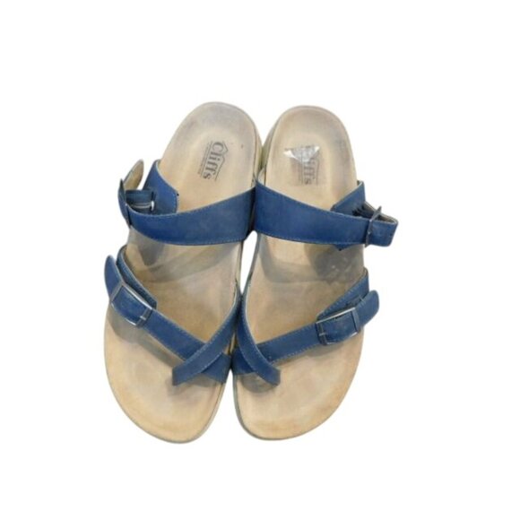 Cliffs Size 11 Navy Blue Strappy Casual Sandals (runs large) - Picture 4 of 4